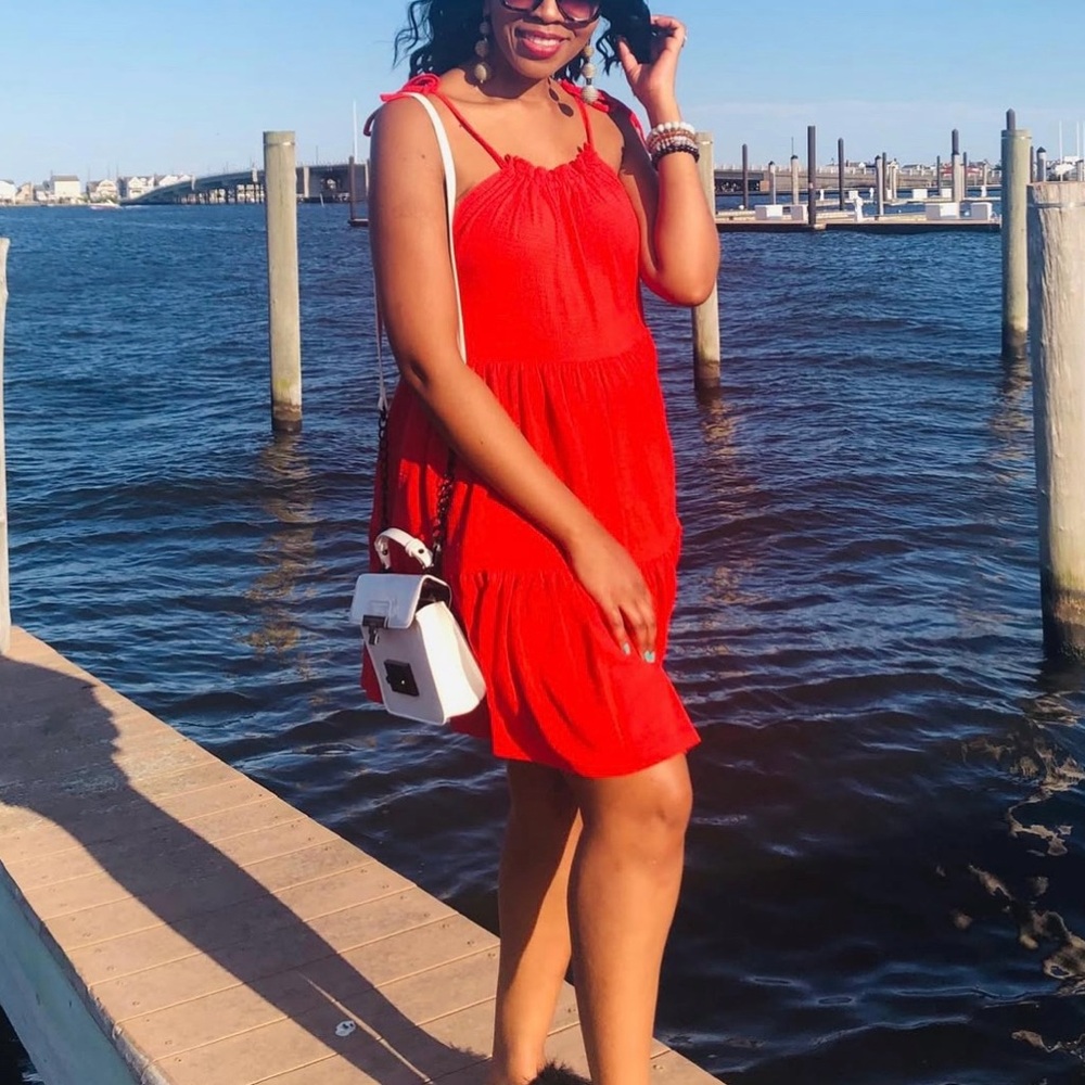 Red Sleeveless Dress